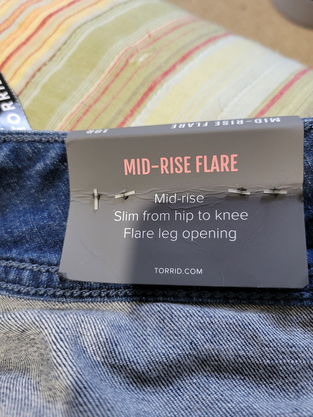Torrid Distressed Flare Jeans - Picture 4 of 6
